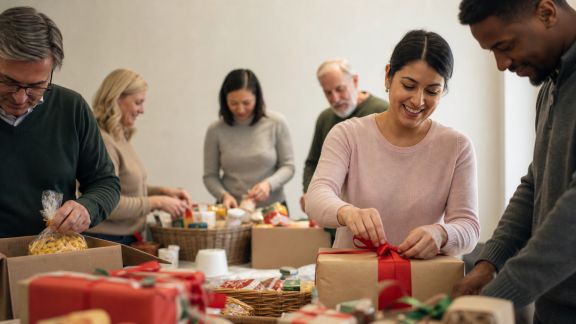 Organiser une journée de bénévolat en entreprise pour soutenir une action de Noël